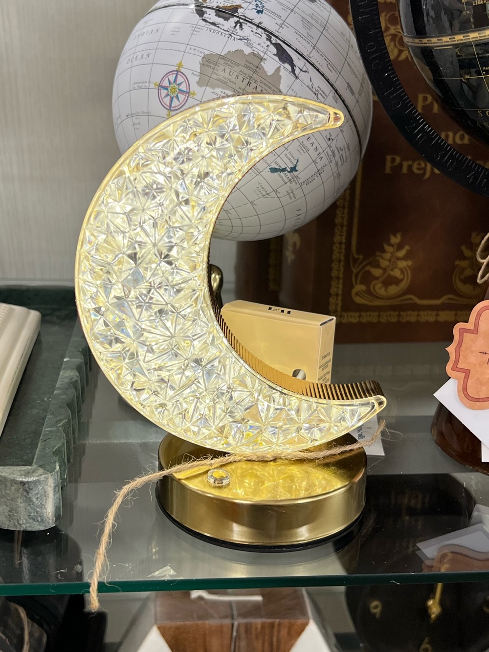 Crescent Moon LED Accent Lamp by W&A Home Decor Halloween